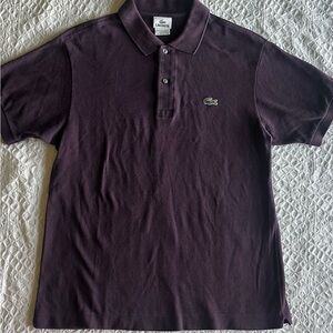 Lacoste Purple Polo Shirt Classic Design size 4